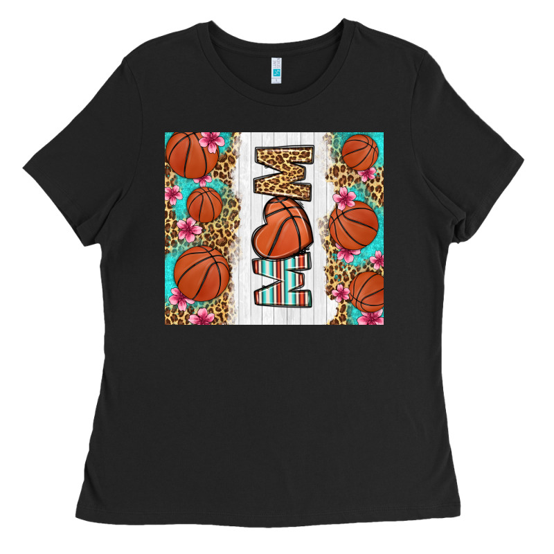 Basketball Mom Ladies Tee by LillyAllenDesigns | Teevron