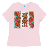 Bubblegum Pink basketball mom Ladies Tee - LillyAllenDesigns