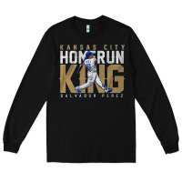 Black salvador pérez home run king Long Sleeve Tee - lanVoArt