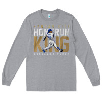 Heather Grey salvador pérez home run king Long Sleeve Tee - lanVoArt