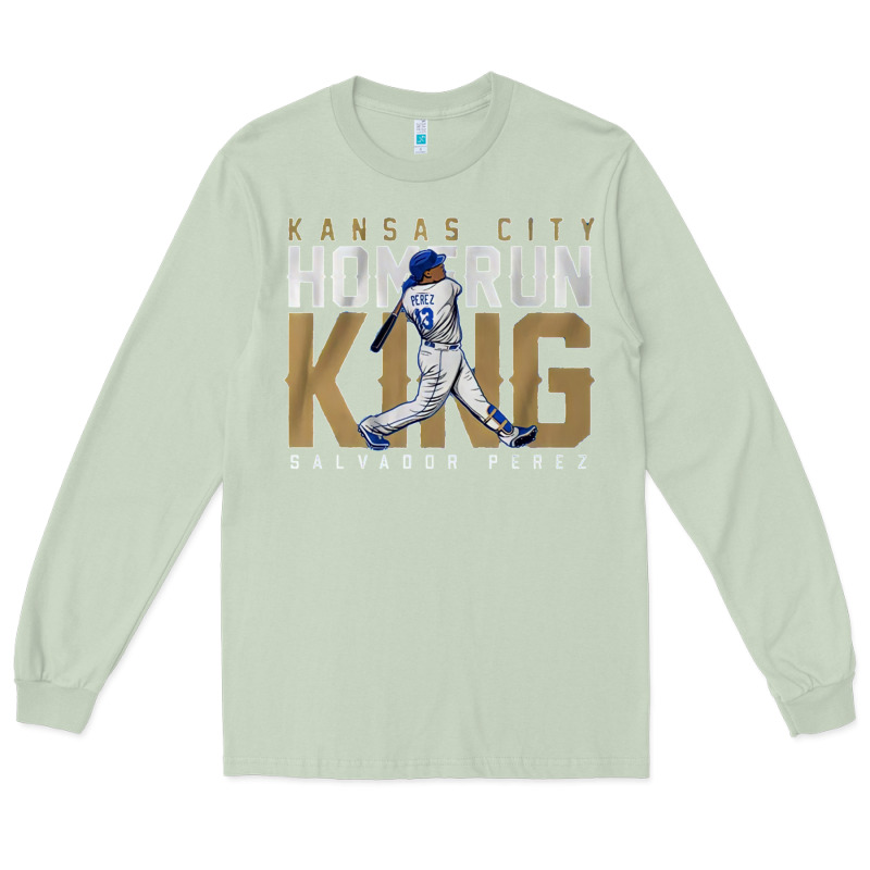 Salvador Pérez Home Run King Long Sleeve Tee by lanVoArt | Teevron