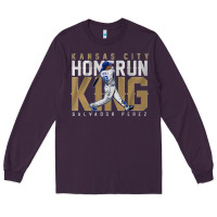 Plum salvador pérez home run king Long Sleeve Tee - lanVoArt
