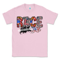 Bubblegum Pink race girl Classic Tee - RacoonDesign