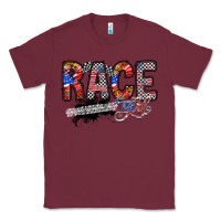 Burgundy race girl Classic Tee - RacoonDesign