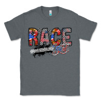 Charcoal Heather race girl Classic Tee - RacoonDesign