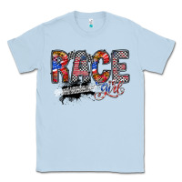 Dusty Blue race girl Classic Tee - RacoonDesign
