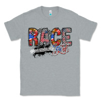 Heather Grey race girl Classic Tee - RacoonDesign