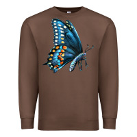 Chestnut Black Shallowtail Premium Sweatshirt - LillyAllenDesigns