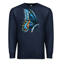 Navy Black Shallowtail Premium Sweatshirt - LillyAllenDesigns