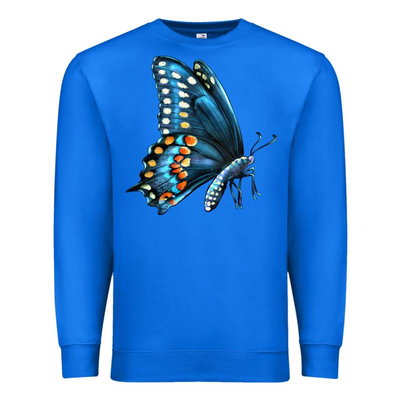 Black Shallowtail Premium Sweatshirt by LillyAllenDesigns | Teevron
