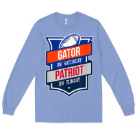 Colony Blue retro gator on saturday patriot on sunday gainesville gift Long Sleeve Tee - lanVoArt