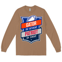 Toasted Coconut retro gator on saturday patriot on sunday gainesville gift Long Sleeve Tee - lanVoArt
