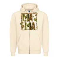 Sandshell mama fall Zipper Hoodie - CowhideDigitalArt