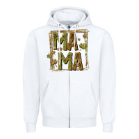 White mama fall Zipper Hoodie - CowhideDigitalArt