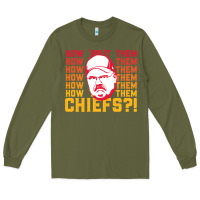 Army Green andy reid how about them.... Long Sleeve Tee - lanVoArt