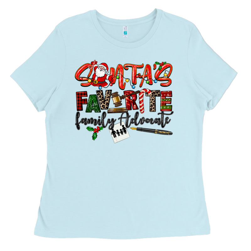 Santa's Favorite Family Advocate Ladies Tee by LillyAllenDesigns | Teevron
