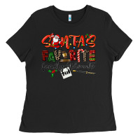 Black santa's favorite family advocate Ladies Tee - LillyAllenDesigns