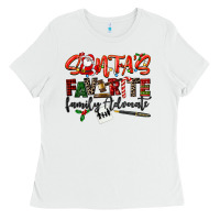 White santa's favorite family advocate Ladies Tee - LillyAllenDesigns