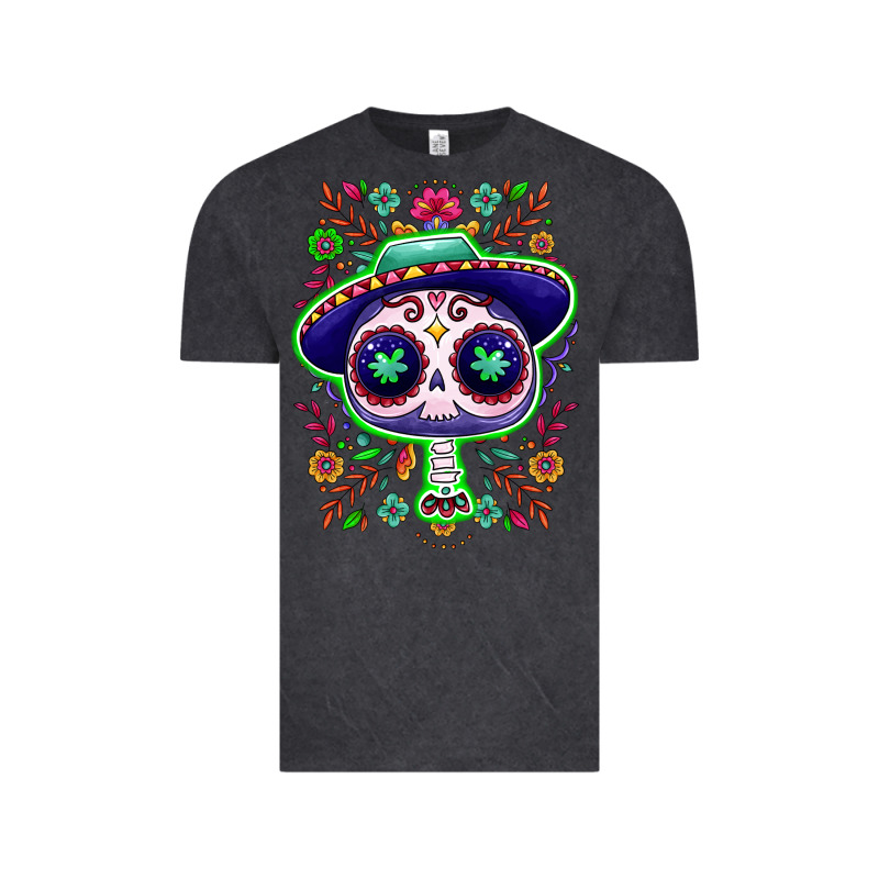 Mexican Day Of Dead Sugar Skull Vintage Tee by NancyCooperArtShop | Teevron