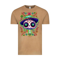 Vintage Camel Mexican Day of dead sugar skull Vintage Tee - NancyCooperArtShop