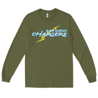 Army Green vintage styled san diego chargers Long Sleeve Tee - lanVoArt