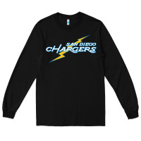 Black vintage styled san diego chargers Long Sleeve Tee - lanVoArt