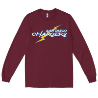 Burgundy vintage styled san diego chargers Long Sleeve Tee - lanVoArt
