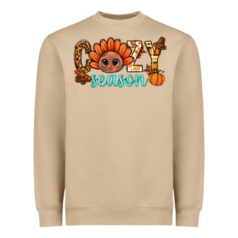 Turkey Cozy Season Thanksgiving Bbs Heavyweight Sweatshirt by BundleAndBundleShop | Teevron