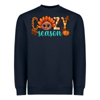 Navy turkey cozy season thanksgiving bbs Heavyweight Sweatshirt - BundleAndBundleShop
