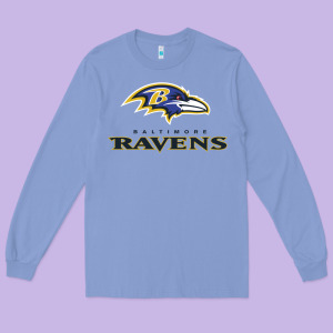 The Ravens Teams Long Sleeve Tee Designed By Lanvoart