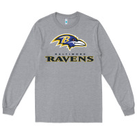 Heather Grey the ravens teams Long Sleeve Tee - lanVoArt
