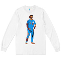 White bryce harper powder blue Long Sleeve Tee - lanVoArt