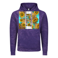 Cloud Purple western mother's day mimi with turquoise and sunflowers and leopard tu Vintage Hoodie - TumblerDesignByShophia