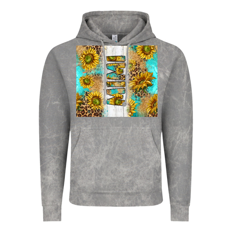 Western Mother's Day Mimi With Turquoise And Sunflowers And Leopard Tu Vintage Hoodie by TumblerDesignByShophia | Teevron