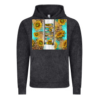 Vintage Black western mother's day mimi with turquoise and sunflowers and leopard tu Vintage Hoodie - TumblerDesignByShophia