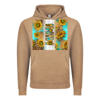Vintage Coffee western mother's day mimi with turquoise and sunflowers and leopard tu Vintage Hoodie - TumblerDesignByShophia