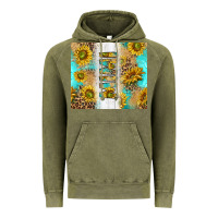 Vintage Olive western mother's day mimi with turquoise and sunflowers and leopard tu Vintage Hoodie - TumblerDesignByShophia