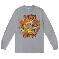 Heather Grey lion guard   cave painting Long Sleeve Tee - lanVoArt