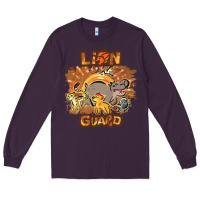 Plum lion guard   cave painting Long Sleeve Tee - lanVoArt