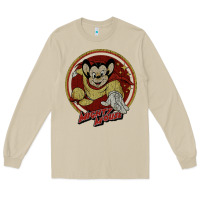 Mushroom distressed mighty Long Sleeve Tee - lanVoArt