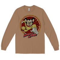 Toasted Coconut distressed mighty Long Sleeve Tee - lanVoArt