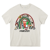 Cream Christmas nurselife rainbow Heavy Core Tee - JahusDesignShop