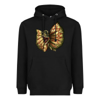 Black dilophosaurus face Heavyweight Hoodie - LillyAllenDesigns