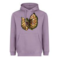 Lavender dilophosaurus face Heavyweight Hoodie - LillyAllenDesigns