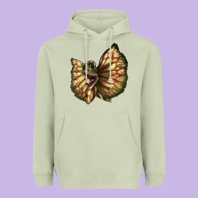 Dilophosaurus Face Heavyweight Hoodie Designed By Lillyallendesigns