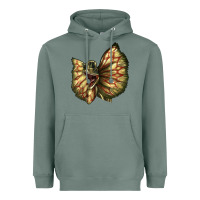 Sage dilophosaurus face Heavyweight Hoodie - LillyAllenDesigns