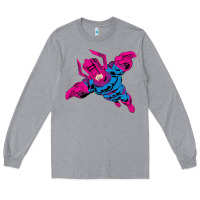 Heather Grey galactus Long Sleeve Tee - lanVoArt