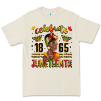 Bone celebrate 1865 juneteenth with black woman Premium Tee - LillyAllenDesigns