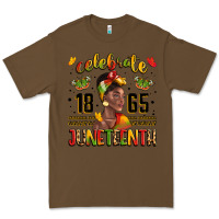 Cacao celebrate 1865 juneteenth with black woman Premium Tee - LillyAllenDesigns