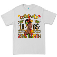 Dove Grey celebrate 1865 juneteenth with black woman Premium Tee - LillyAllenDesigns